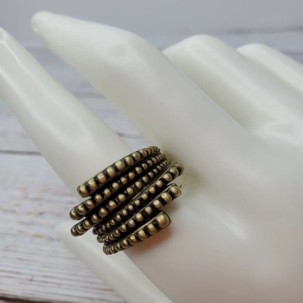 NEW‎ LIA SOPHIA SIZE 10 WOMENS GOLD RING FASHION JEWELRY